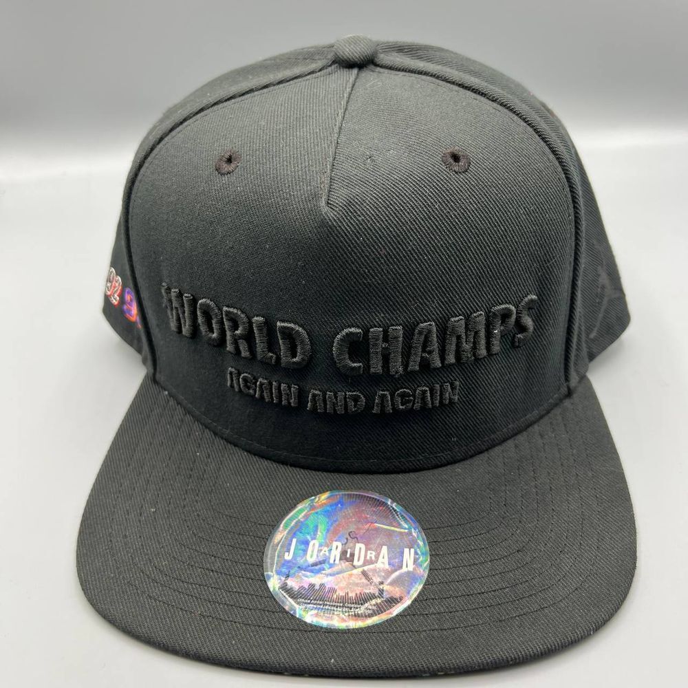 Air‎ Jordan Hat Men Black World Champs Again and Again Jumpman Snap Back Cap